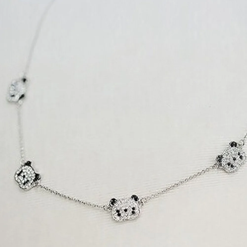 Новые горячие продажи кристалл браслет ювелирные изделия панда милые животные прекрасный черный и белый панда ювелирные изделия браслет для женщин мужчин
