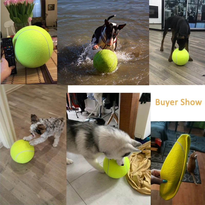 Мяч теннисный гигантский для собак диаметр 6 3/24 см|tennis balls|giant tennis ballball |