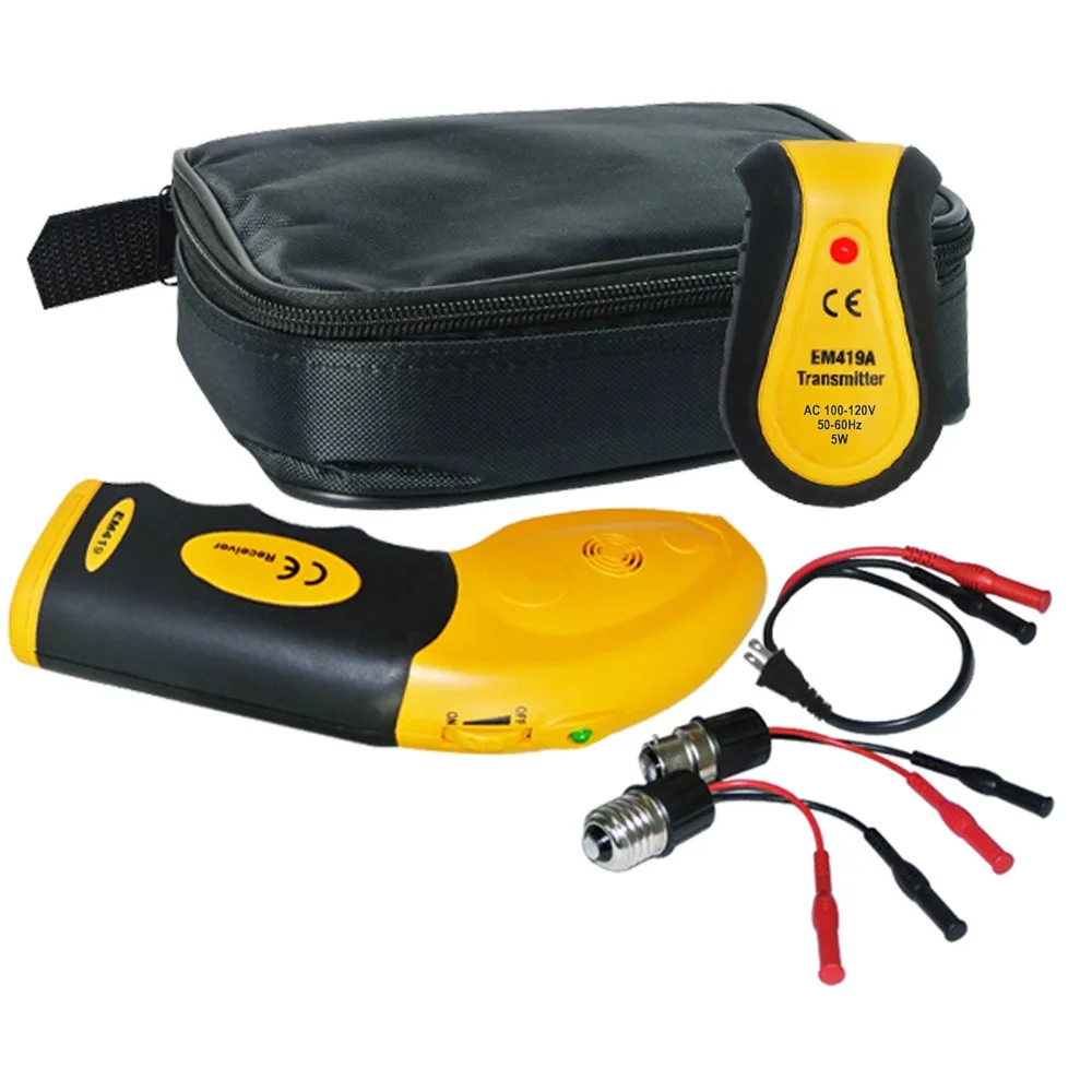 110V 220V Socket Tester Circuit Breaker Receiver Transmitter Electrical Finder Tool Lamp Socket Outlet Adapters Cable Tracker 2