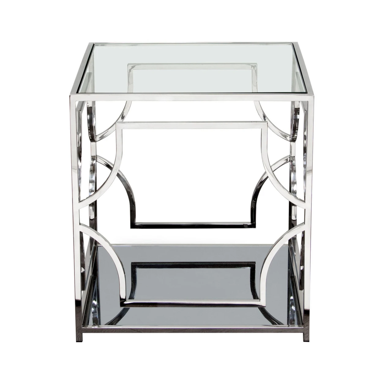 

Diamond Avalon End Table with Stainless Steel Frame