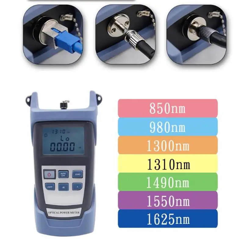 

Fiber Optic Cable Tester Optical Power Meter SC FC Connector XC-9