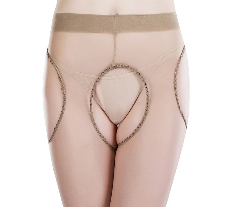 MISILCK 15D nylons женские Четырехсторонние колготки с открытой промежностью шелковые
