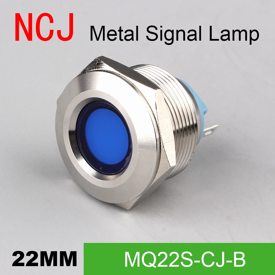 NCJ 22 светодиодный LED сигнальная лампа, Индикатор Пилот Предупреждение свет Signalization лодка автомобиля панель приборной панели 3 в 6 12 24 110 220