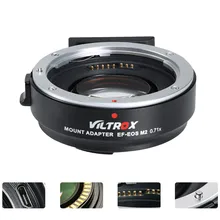 Viltrox EF-EOS M2 фокусный редуктор усилитель адаптер Автофокус 0.71x для Canon EF Крепление объектива к EOSM камера M6 M3 M5 M10 M100 M50