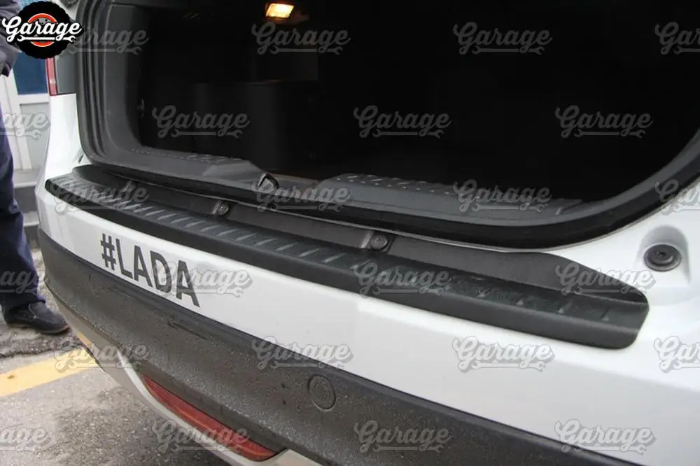 Защита заднего бампера для Lada Vesta Sedan/SW/Cross-АБС пластик аксессуары защитная пластина царапины Тюнинг Автомобиля