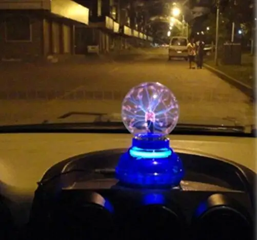 

Car Music Sound Control LED USB Plasma Ball Electrostatic Lamp Decoration Atmosphere DJ Lights Party Magic Lighting
