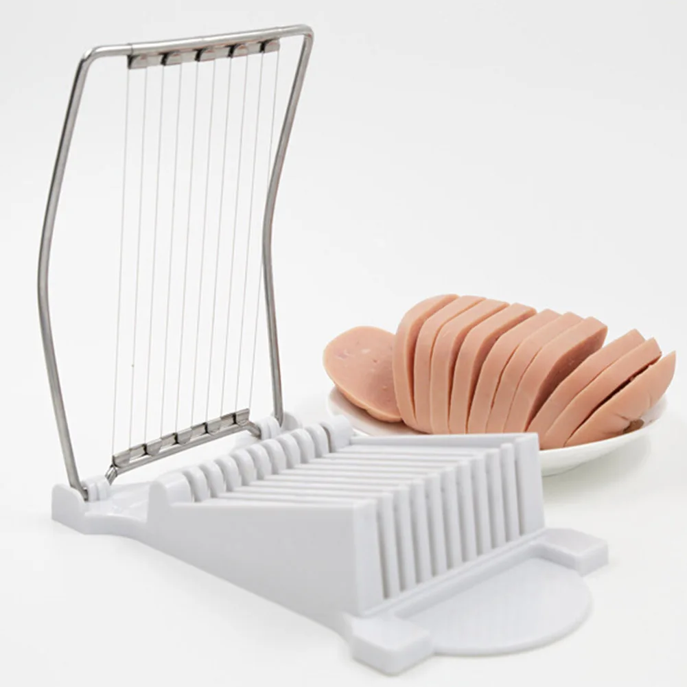 

1Pcs ABS Stainless Steel Luncheon Meat Cheese Slicer For Egg Spam Cutter Kitchen Cooking Tools