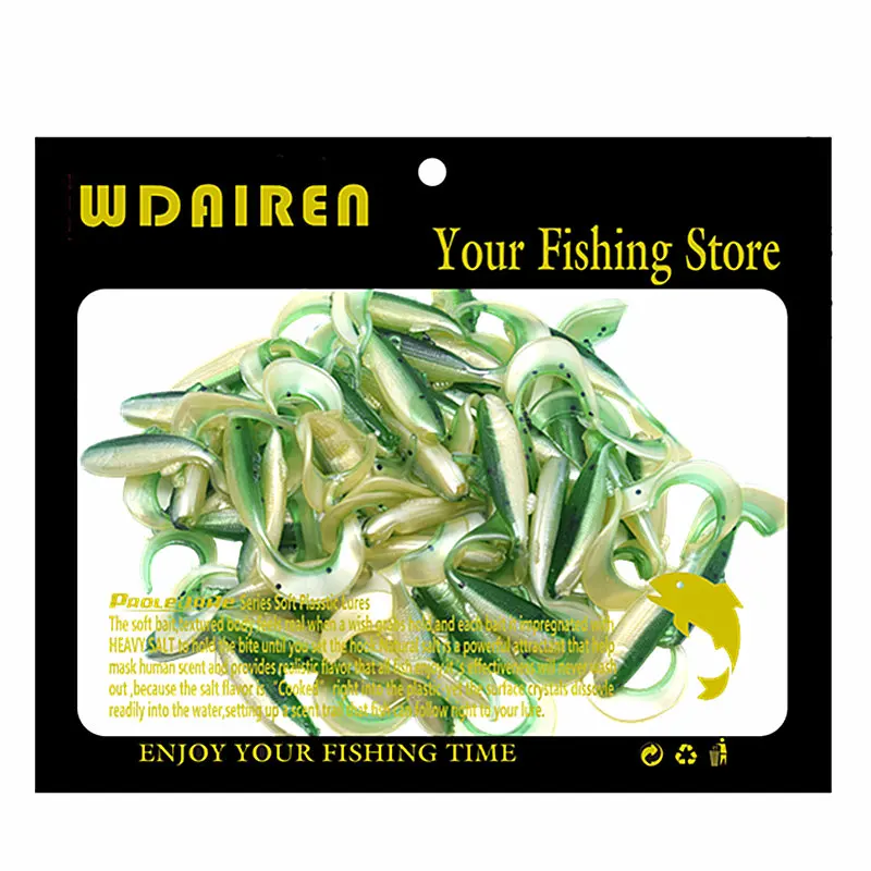 50 unids/lote Volumen de cola cebos de cebo 4,5 cm 1g Artificiais suave señuelo Señuelos de pesca para iscas pesca WD254 50 unids/lote Volumen de cola cebos de cebo 4,5 cm 1g Artificiais suave señuelo Señuelos de pesca para iscas pesca WD254