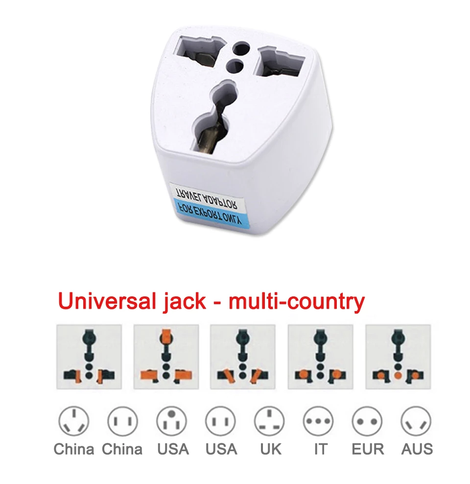Multifunctional EU US AU to UK Plugs adapter Power Converter Plugs 2 Pin Socket EU to England Travel Charger Adapter Converter (6)