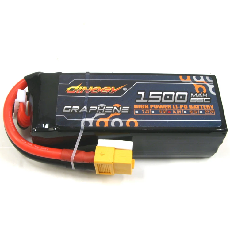 Литий ионный аккумулятор Giant Power DINOGY GRAPHENE 65C 14 8 в 1300 мАч 1500 с разъемом XT60 для FPV Racing