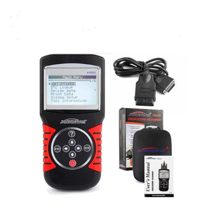 #*Cheap KONNWEI KW820 OBDII Eobd Live Code Reader KW820 Obd2 Can Universal Diagnostic Scanner Compliant Us European And Asian Vehicles