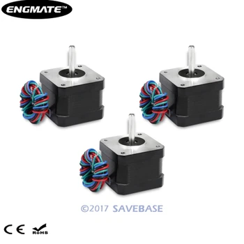 

ENGMATE EMA172-3408S4 42x34mm Nema 17 Stepper Motor with Rated Current 0.84A For CNC Router Lathe Mill 3Pcs AU Local Delivery