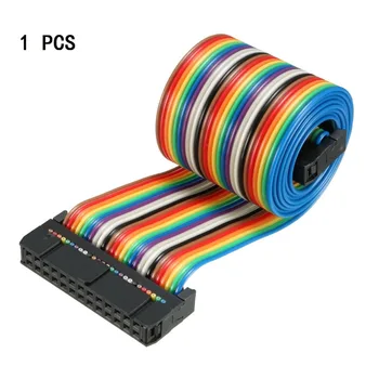 

Uxcell 26 Pins 48/66/118/128cm Long 2.54mm Pitch Rainbow/Gray IDC Flat Flexible Ribbon Jumper Cable 1pcs Easy to Operate