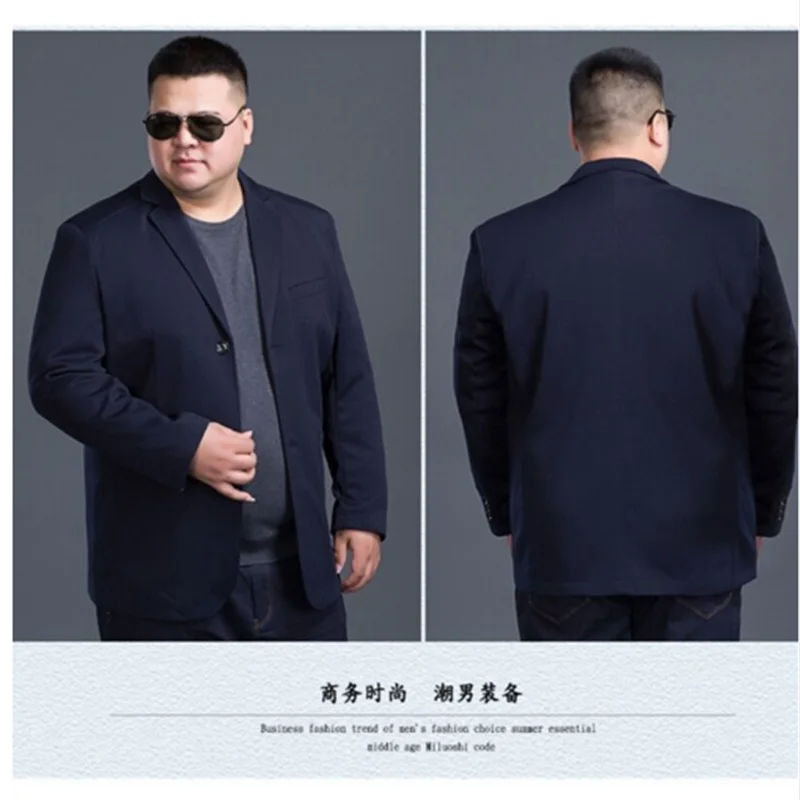 Новинка, 8XL, 7XL, 6XL, модный блейзер для мужчин, s, повседневная куртка, однотонный цвет, хлопок, Мужской Блейзер, пиджак, для мужчин, классический, s, костюм, куртки, пальто