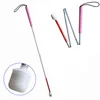 Pink Handle, 110cm-155cm, Aluminum Mobility Folding White Cane for Vision Impaired and Blind People (folds down 4 sections) 1