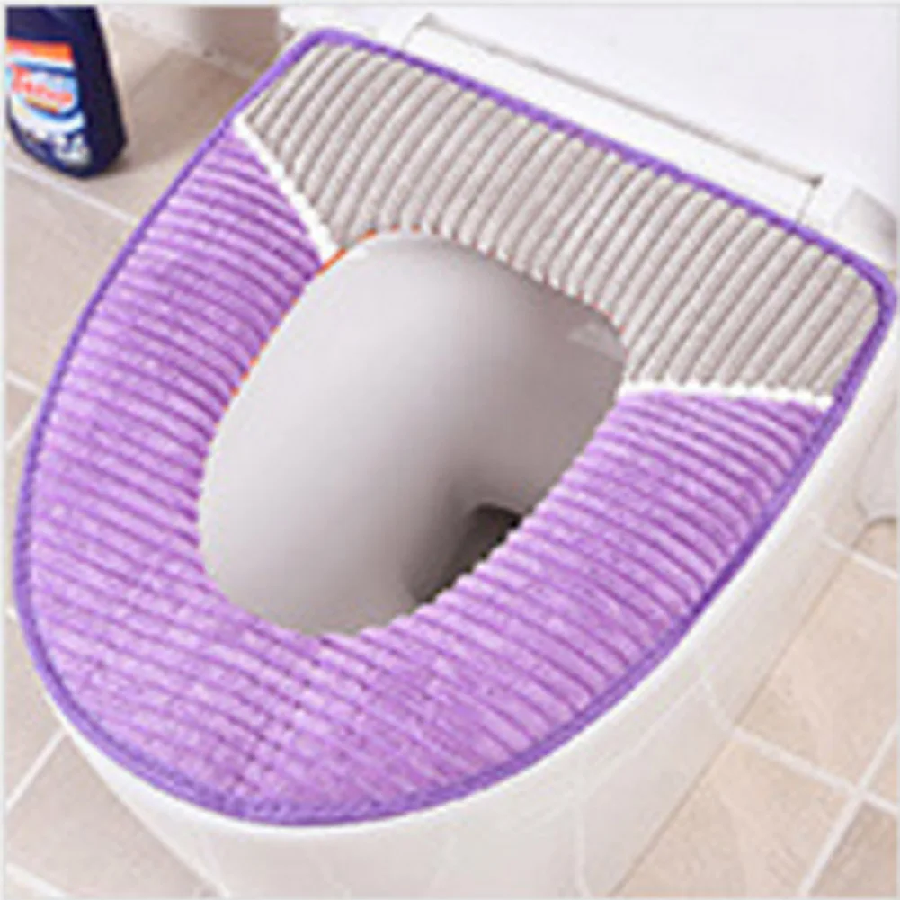 Принадлежности для ванной комнаты высококачественные бархатные сиденья для унитаза из искусственной кожи водонепроницаемые накладки для сиденья Подушка с пряжкой для унитаза - Цвет: PP
