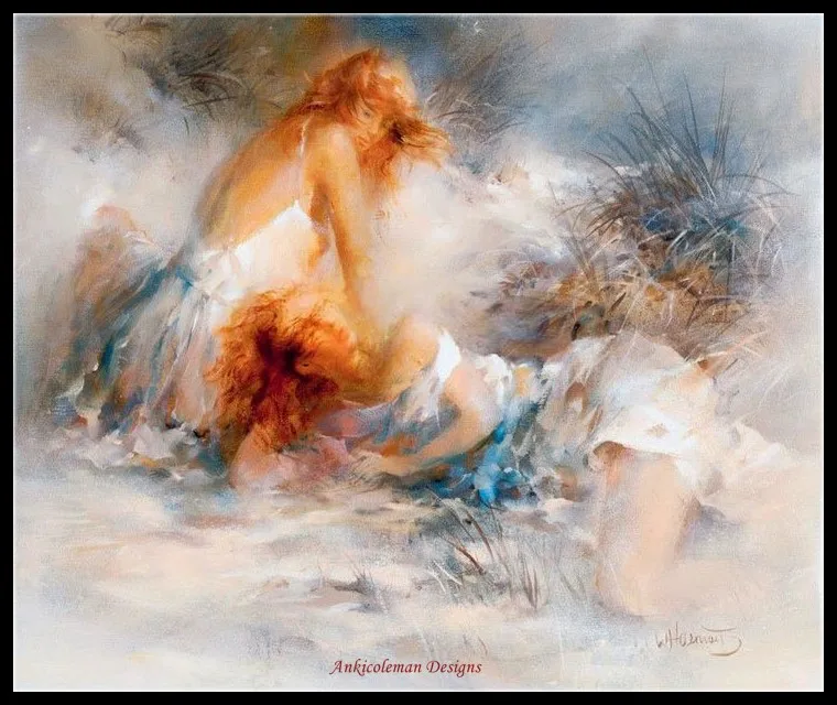 Billig Stickerei Gezählt Kreuz Stich Kits Hand Handwerk 14 ct Medium Größe DIY Kunst Handgemachte Decor Weiß Träume Sammlung