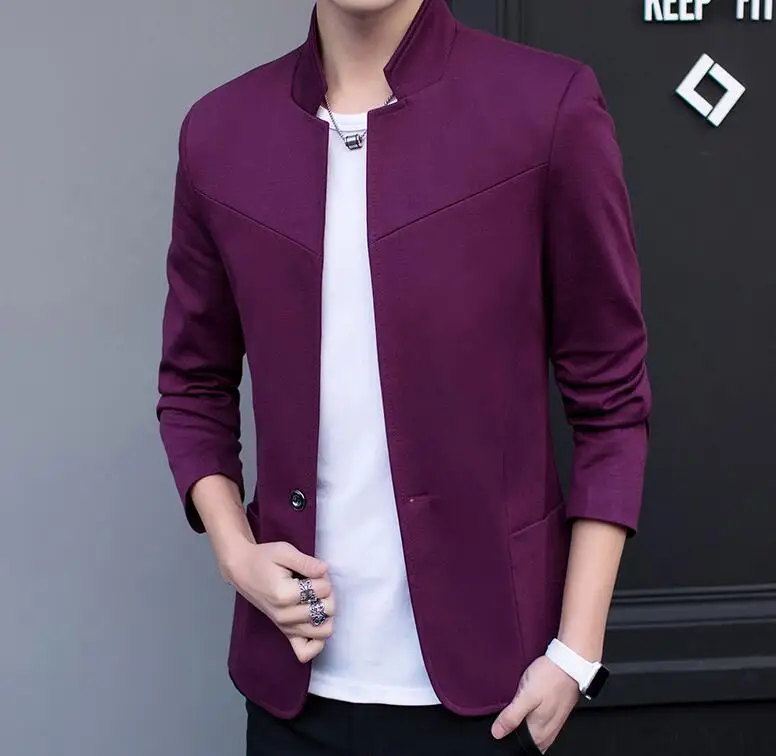 Costume Occasionnel Red Hommes Nouveaux La Est Mode wine Le Blue En gray Et Black Des Automne navy FitÀ dWCoeQxrBE