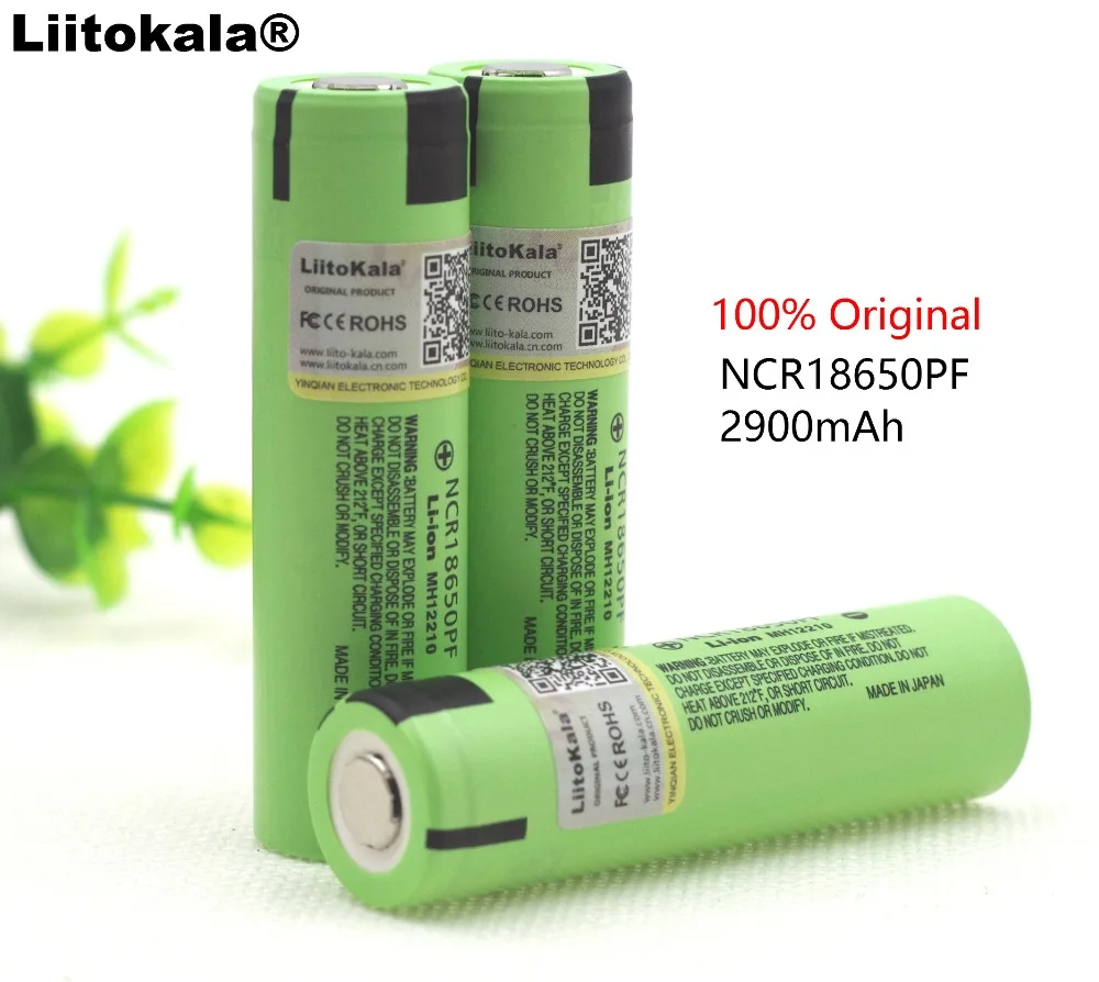

3PCS Liitokala new original 3.7V NCR18650PF 2900mAh lithium 18650 battery 3C discharge 10A continuous current for