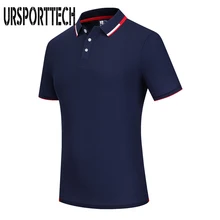 Высококачественная брендовая мужская рубашка поло, летняя модная мужская рубашка поло с коротким рукавом, повседневные однотонные майки, топы для игры в гольф, XS-5XL