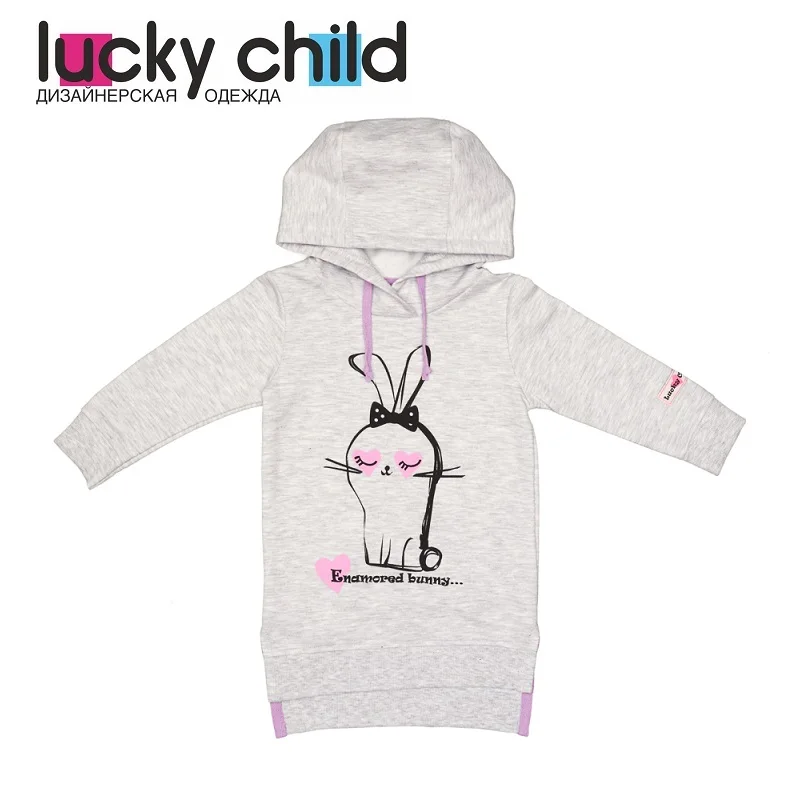 Платье туника с начесом Lucky Child арт. 54 66f (Любимая девочка) [сделано в России