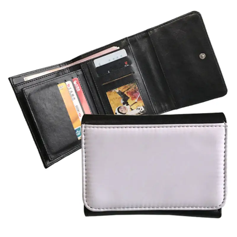 

wallet for sublimation middle style high quality wallet with inner pu leather thermal transfer printing blank purse