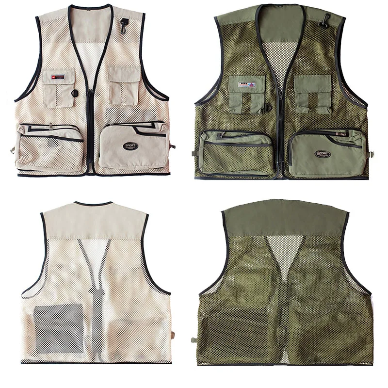 MULTI POCKET WAISTCOAT FISHING VEST OUTDOOR HUNTING SHOOTING AIRSOFT GILET