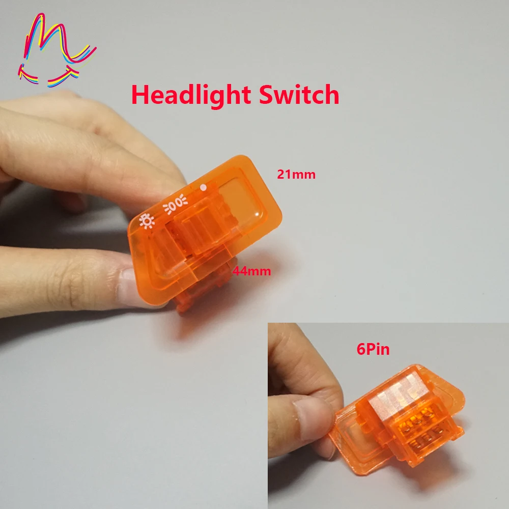 Синий Оранжевый Красный Зеленый Головного Света Рог Диммер Превратите 150c стартер Один Переключатель Кнопки для GY6 50cc 125cc Мопед Скутер