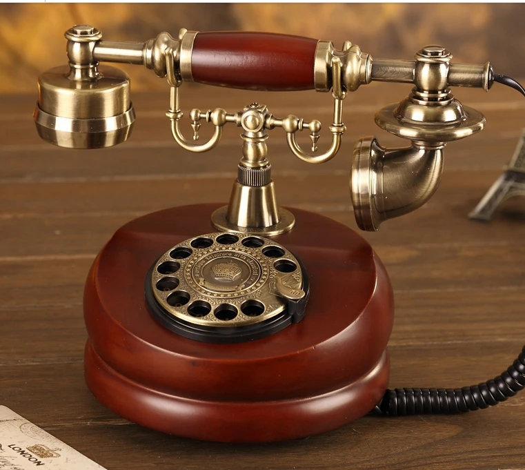 Классическая мода 117A античный телефон винтажная вращающаяся шкала номера телефона