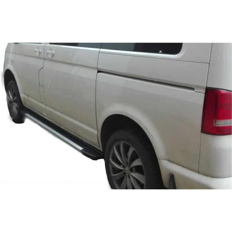 Боковые пороги(подножки) для Volkswagen Multivan T6 залив ELEGANS-VT6M213