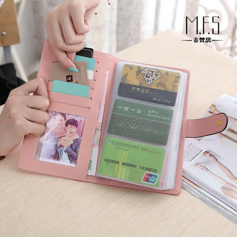 

65 Slots Card Holder Female Fashion Candy Color Credit Card Wallet Brand Women Business Card Holder Z0122