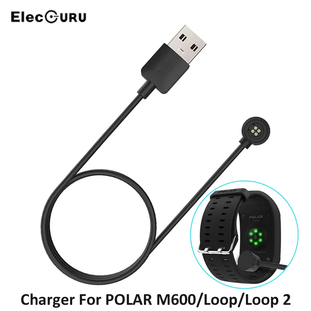 Смарт-часы зарядное устройство для Polar M600/Polar Loop 2100 см/3.3ft Магнитный USB кабель синхронизации данных и зарядки умные аксессуары