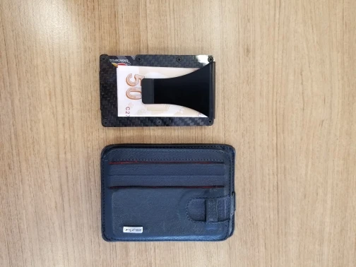 Men Women Credit Card Holder Anti Protect Blocking Rfid Wallet Portable ID Cardholder Clip Porte Carte Travel Metal Case photo review
