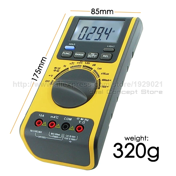 5-Ideal-Concept-Multimeter-VA-19-Dimension