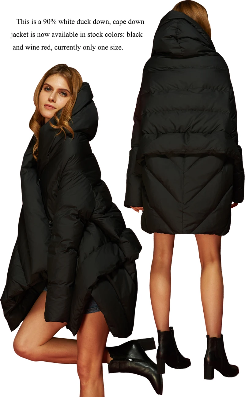 Eva freedom, зимняя Европейская и американская мода, большой размер, Женское пальто, плащ, свободный, дизайн, женский пуховик с капюшоном