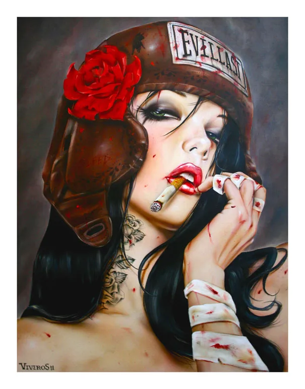 

Высококачественная картина маслом на холсте, воспроизводящая любовь от Brian M.Viveros, раскрашенная вручную