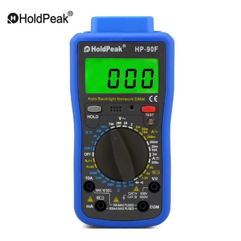 Новинка 2017 года holdpeak hp 90f Цифровой мультиметр Электронные автоматический емкость