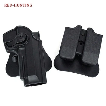 

Tactical Gun Holster Molle Magazine Pouch Defense Pistol and Magazine Holster for M9 Airsoft