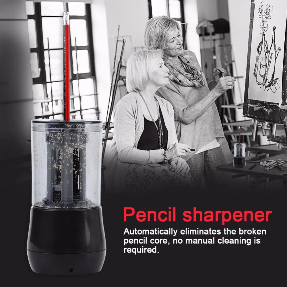 

Electronic Pencil Sharpener Automatic And Electric Pencil Sharpener One Hole Plug In Dual Purpose Multifunction For Kids/Studen