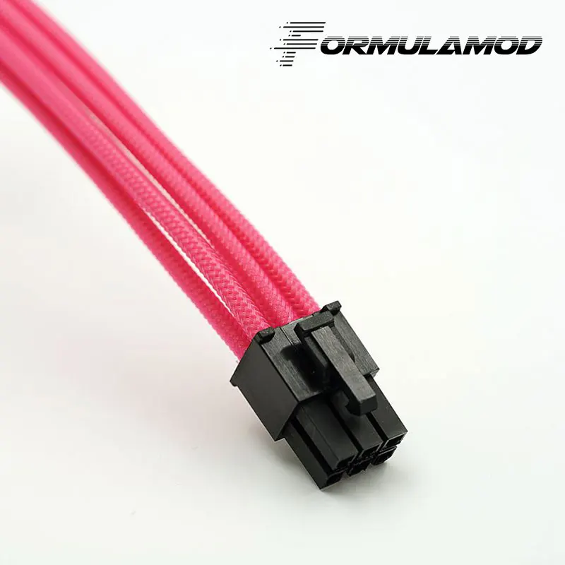 FormulaMod Fm-PCI6P-B, PCI-E 6Pin GPU удлинитель питания, материнская плата 18AWG 6Pin многоцветные соответствующие кабели расширения - Цвет лезвия: Pink