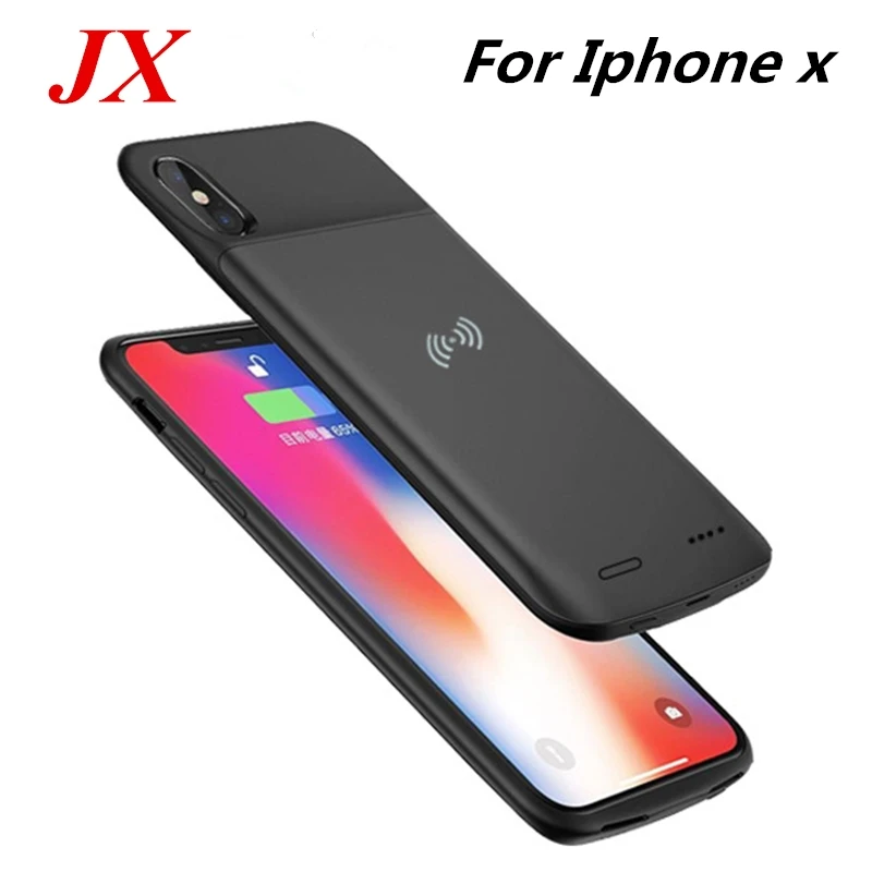 

3200 mah For iphone X Battery Case Smart Wireless charging function Battery Charger Cover Power Bank For iphone X Battery Case