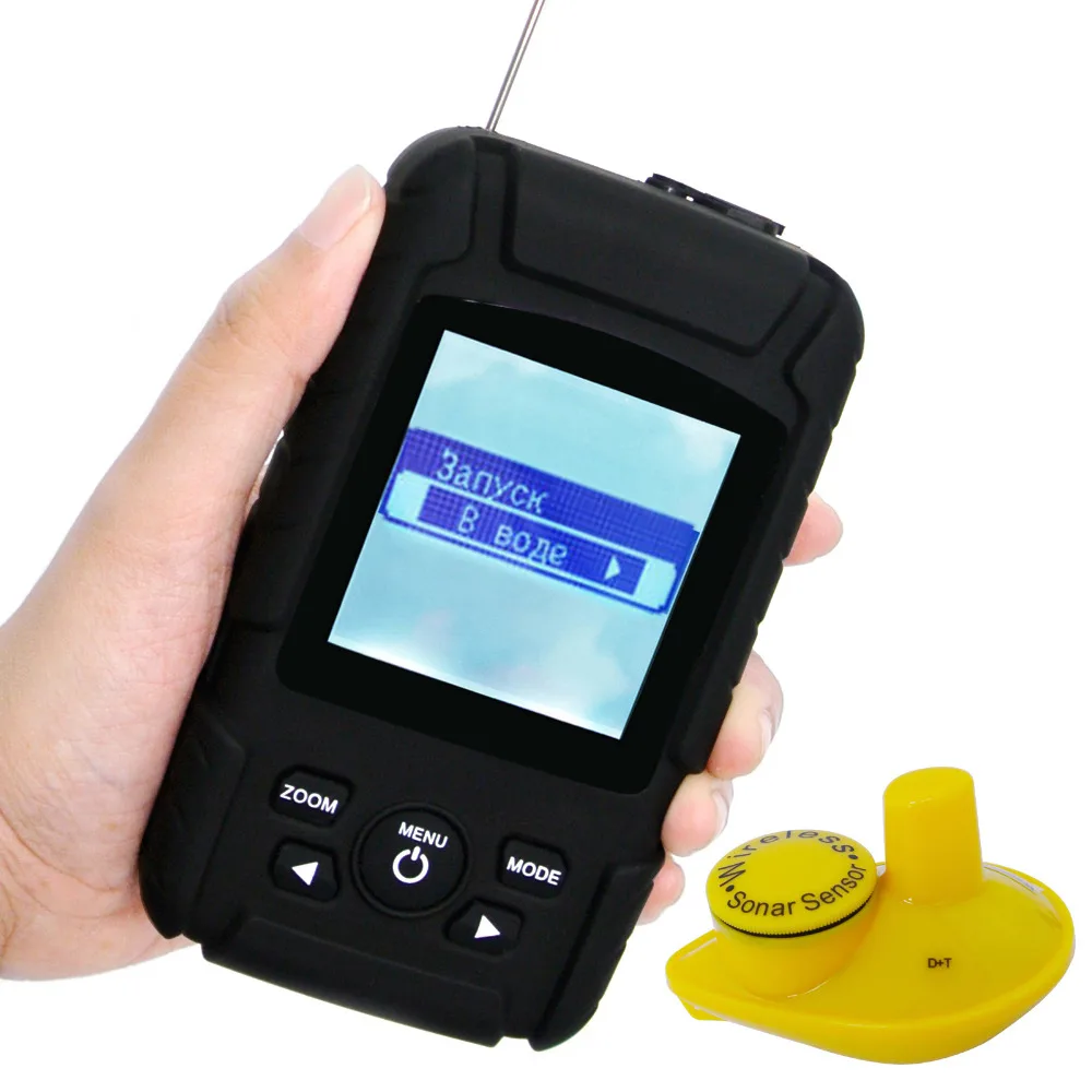 

LUCKY Waterpoof Wireless Portable Fish Finder FF-718LiW RUSSIAN or ENGLISH Version 0.6-45M (2-147ft) Depth Capability