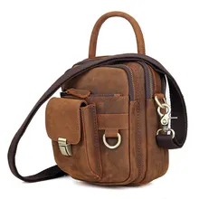 Men's Messenger Bags Genuine Leather Shoulder Bag for Man Business Brand Handbag Travel Mini Small Vintage Male Crossbody Bags Men's Messenger Bags Genuine Leather Shoulder Bag for Man Business Brand Handbag Travel Mini Small Vintage Male Crossbody Bags