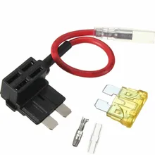 Mini/Small/Big 1PC ACS J Add A Circuit Piggy Back Pluggable Standard Blade Tap Holder Car Fuse Box Electric Appliance with Fuse