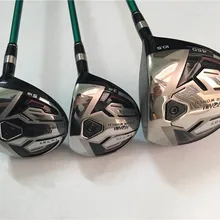 Фирменная новинка комплект из 3 предметов, Хонма TW737 деревянный набор Хонма мировой тур гольфовая клюшка "Вуд" Клюшки для гольфа драйвер+ проход древесина графитный вал с головных уборов