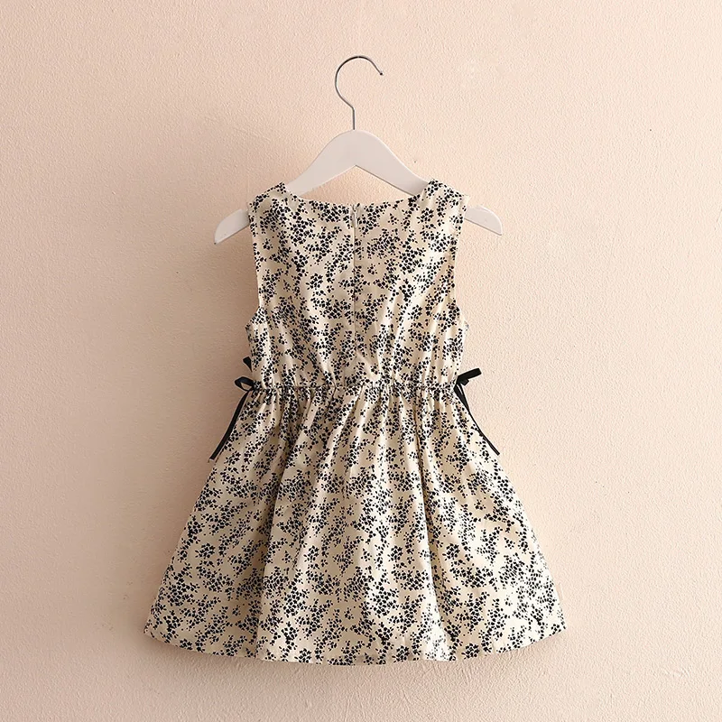 Summer 4-12 Years Children's Birthday Elegant Princess Cute Full Floral Print Kids Sundress Tank Girls Dress 10 To 12 Years