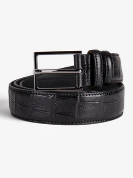 

Leather Belt crocodile effect