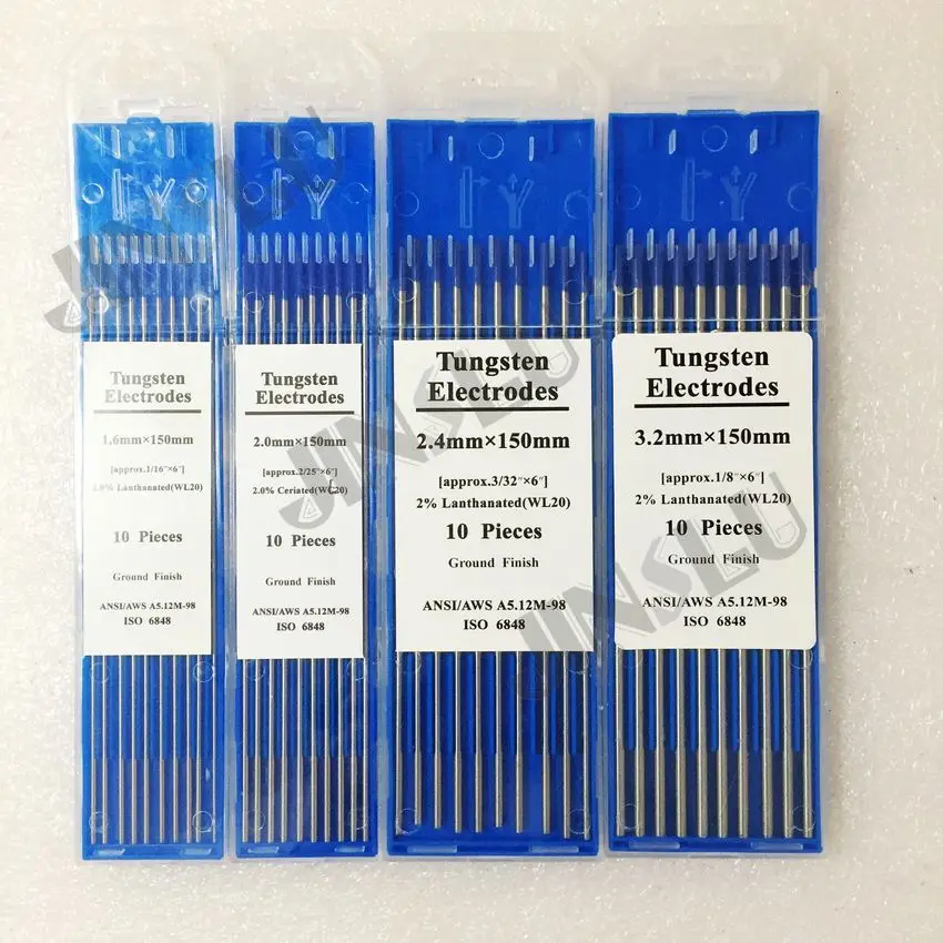 2.0mm WC20 Grey 1.0Mm - 4.0Mm Welding Tig Tungsten Electrode 150Mm 16Inch Wt20 Wc20 Wl15 Wl20 Wp Wz08 Wy20