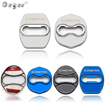 

Ceyes Car Styling Stickers Stainless Steel Accessories Case For Hyundai Creta For Kia K2 Auto Decoration Protect Door Lock Cover