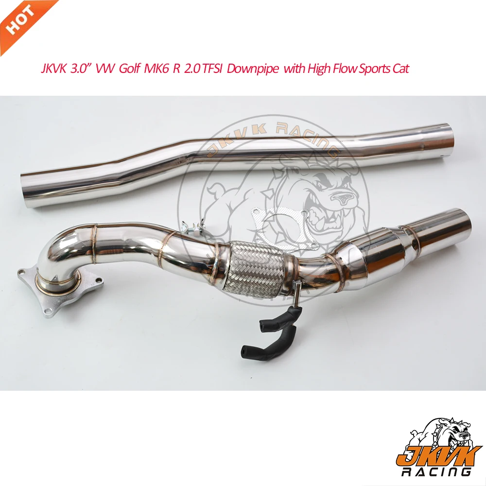 JKVK racписьменный 3 0 ''V W G Olf MK6 R 2 TFSI канальная труба с высоким потоком спортивный